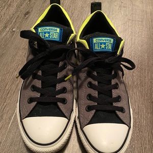 Low Top Gray/Neon Men’s Converse